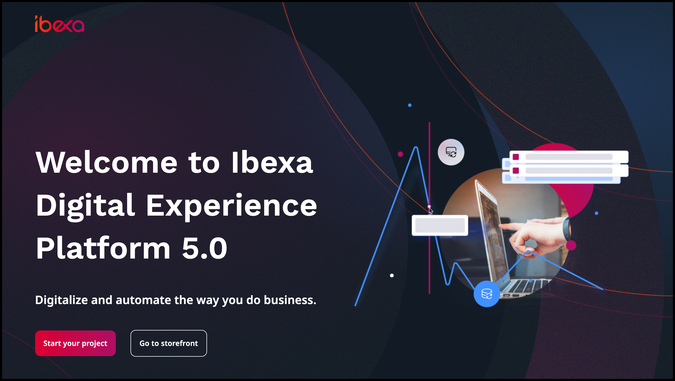 Welcome page